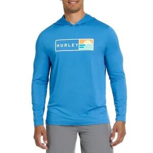 Hurley Men's Sunny Side Hybrid Stretch Hooded UV T-Shirt